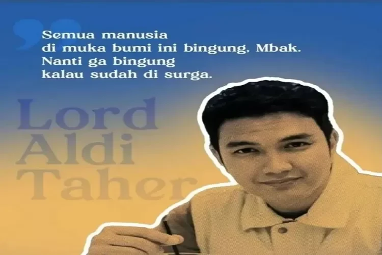 Potret Aldi Taher tersenyum ramah, mencerminkan pesonanya yang selalu memukau.