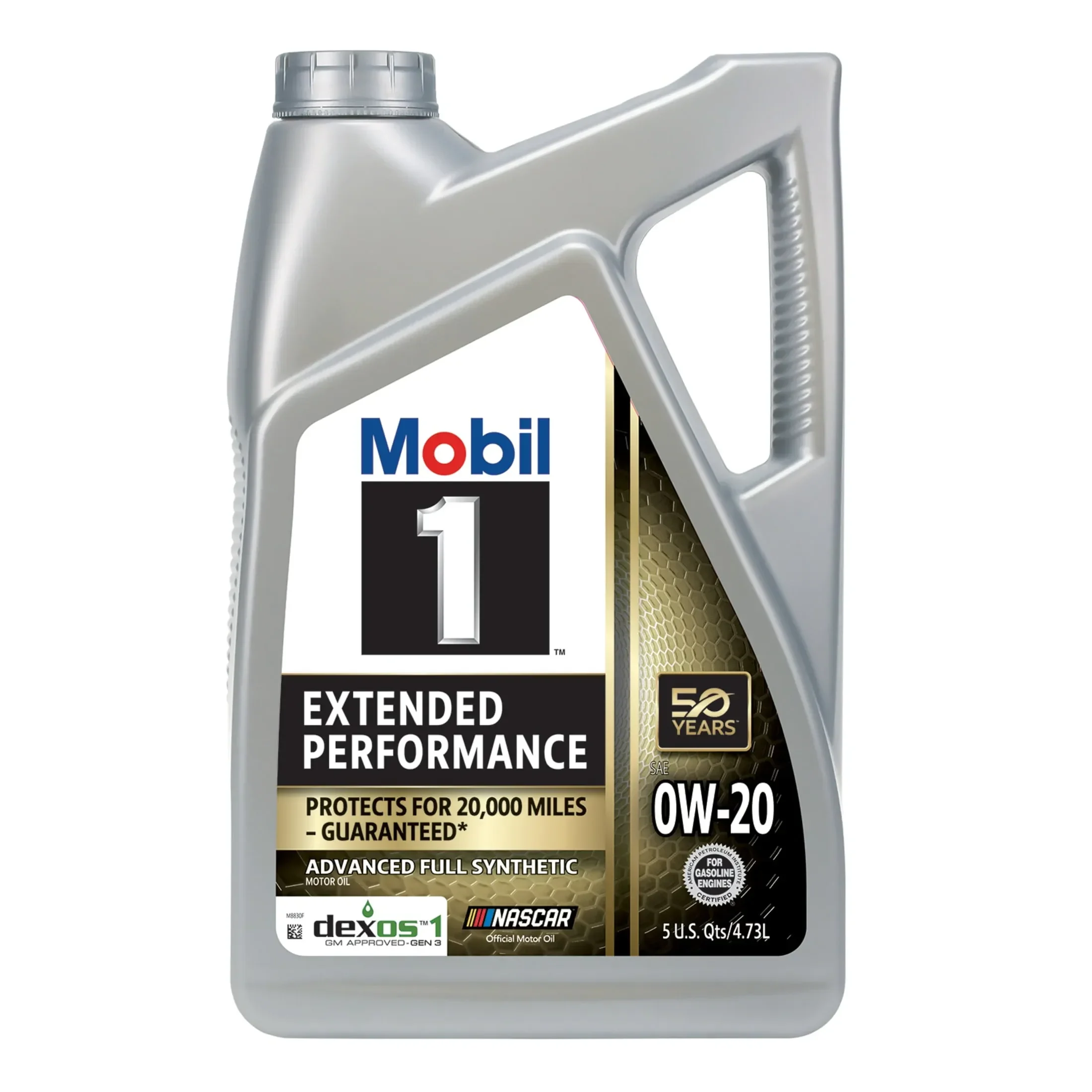 Botol oli Mobil 1 Extended Performance, jenis oli sintetis untuk mobil.