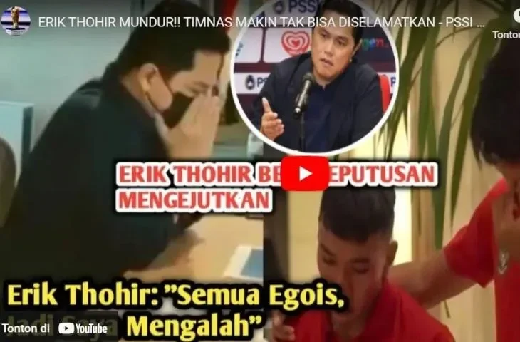 Erick Thohir dilantik sebagai Menpora, nasib jabatan Ketua Umum PSSI menjadi pertanyaan.