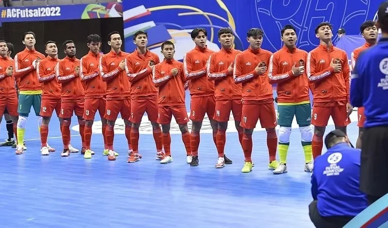 Timnas Futsal Indonesia bersiap dengan penuh semangat di pertandingan Four Nations Cup 2025.