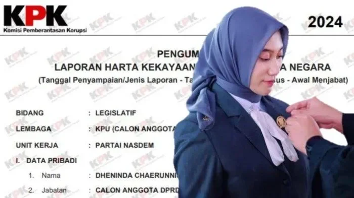 Laporan harta kekayaan pejabat publik dalam dokumen KPK.