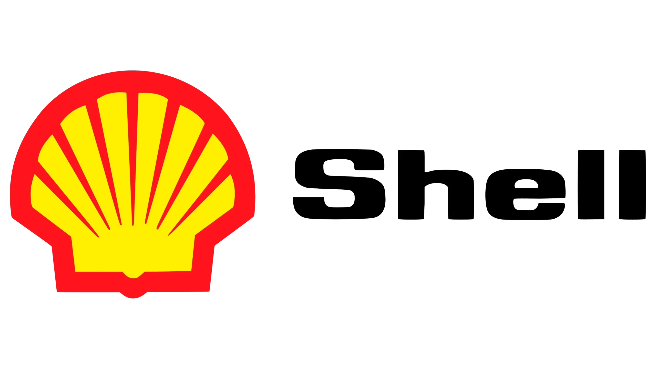 Logo resmi Shell berwarna merah dan kuning, identik dengan SPBU di Indonesia.