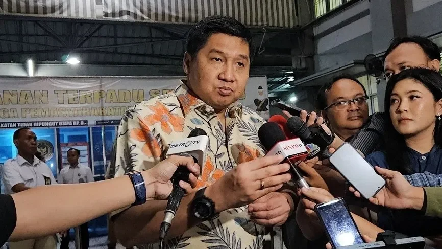 Komisioner BP Tapera, Heru Pudyo Nugroho, memberikan keterangan pers terkait peningkatan kuota KPR subsidi.