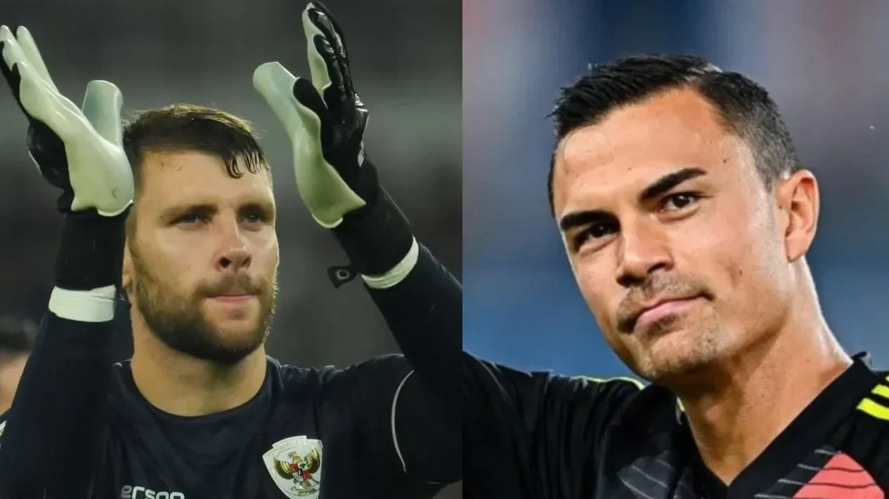 Potret Emil Audero Mulyadi dan Maarten Paes, dua kiper Timnas Indonesia terancam cedera.