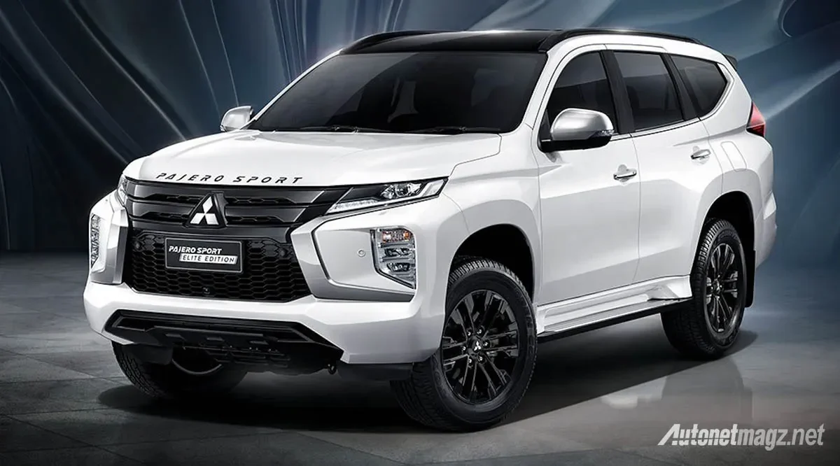 Mitsubishi Pajero Sport Elite Edition putih, SUV gagah yang tetap populer di pasar otomotif Indonesia.