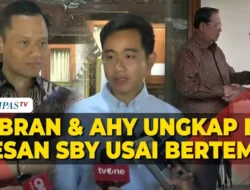 Terkuak! AHY Bocorkan Isi Obrolan SBY & Gibran di Cikeas, Bukan Sekadar Ulang Tahun?