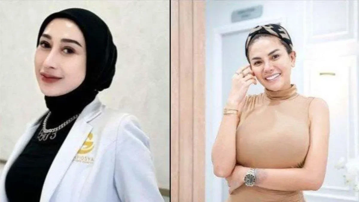 Nikita Mirzani dan saksi kasusnya di Pengadilan Negeri Jakarta Selatan.