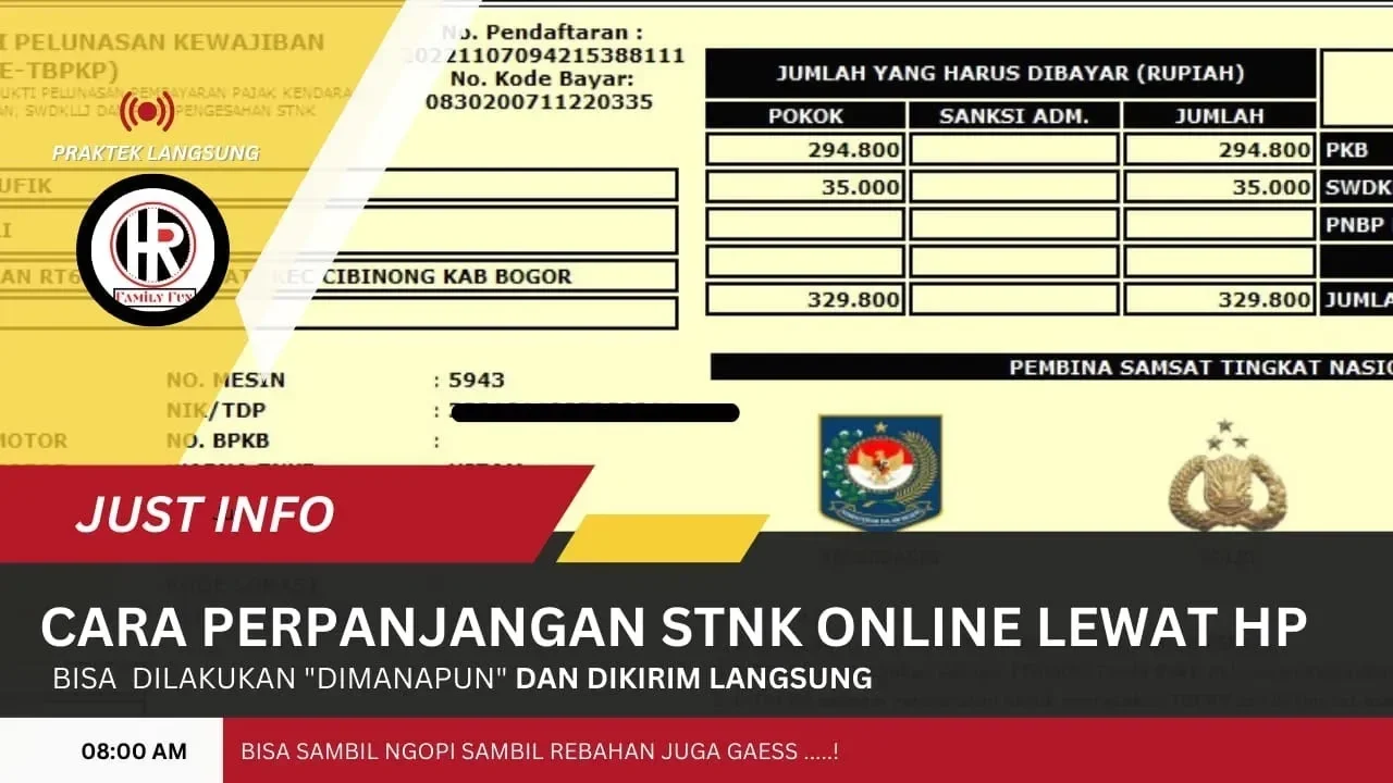 anti ribet perpanjang stnk online 2025 cukup lewat hp gak perlu antre lagi portal berita terbaru