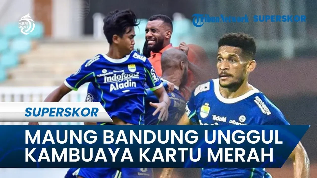 drama gila di gbla persib unggul 1 0 lawan persis gol spektakuler dan kartu merah kontroversial guncang laga portal berita terbaru