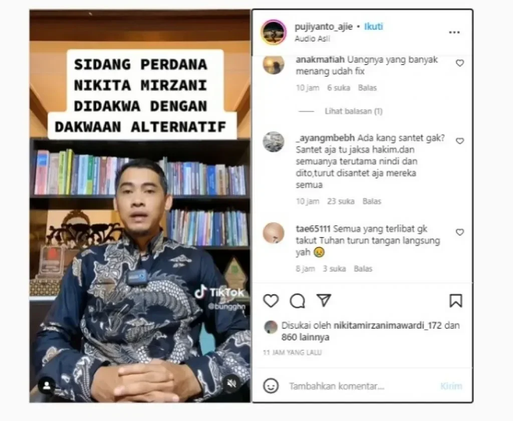 gebrak meja di sidang nikita mirzani kuasa hukum minta bebas total ada apa portal berita terbaru