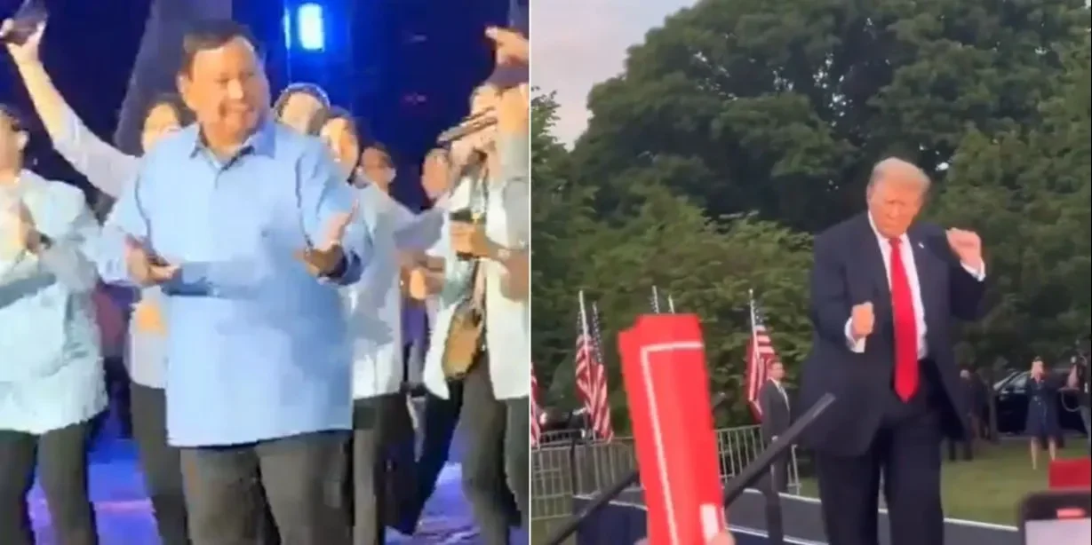 geger donald trump joget di klia ada misi rahasia di balik goyangan presiden as portal berita terbaru