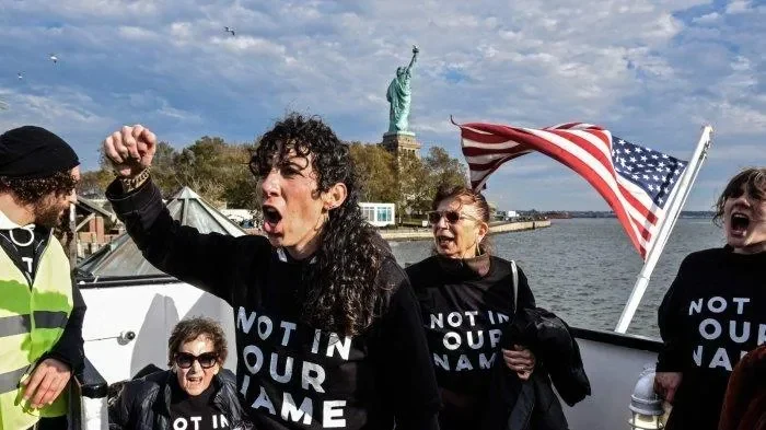 geger new york massa pro palestina kepung kantor media raksasa tuntut ini di momen krusial portal berita terbaru