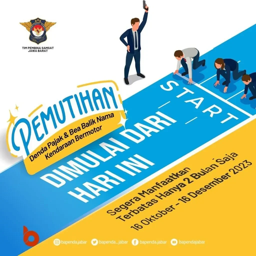 h 1 pemutihan pajak kendaraan jabar berakhir besok awas motor dan mobilmu dilarang melintas portal berita terbaru