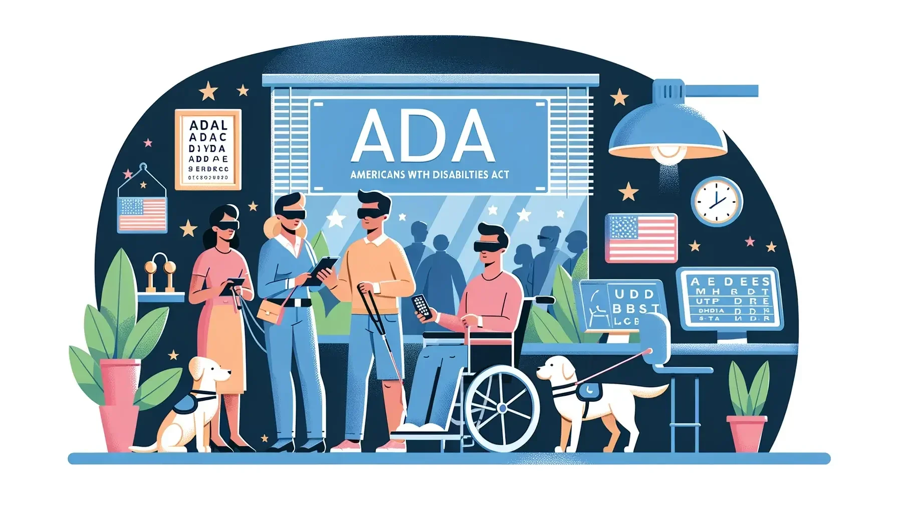 Ilustrasi orang dengan disabilitas, menekankan inklusi dan kesehatan tubuh.