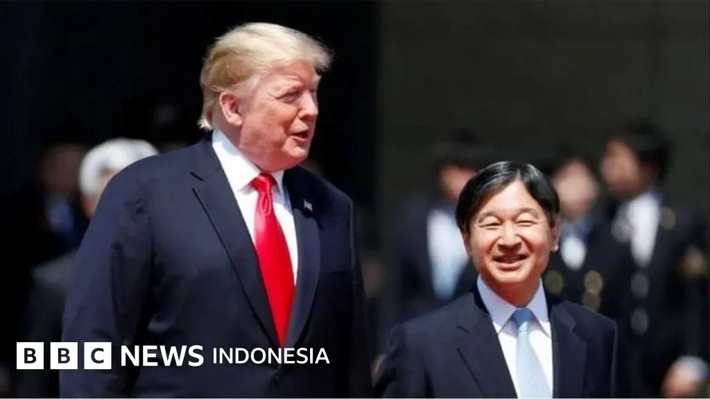 jepang gempar donald trump bikin sejarah langsung temui kaisar naruhito ada apa portal berita terbaru