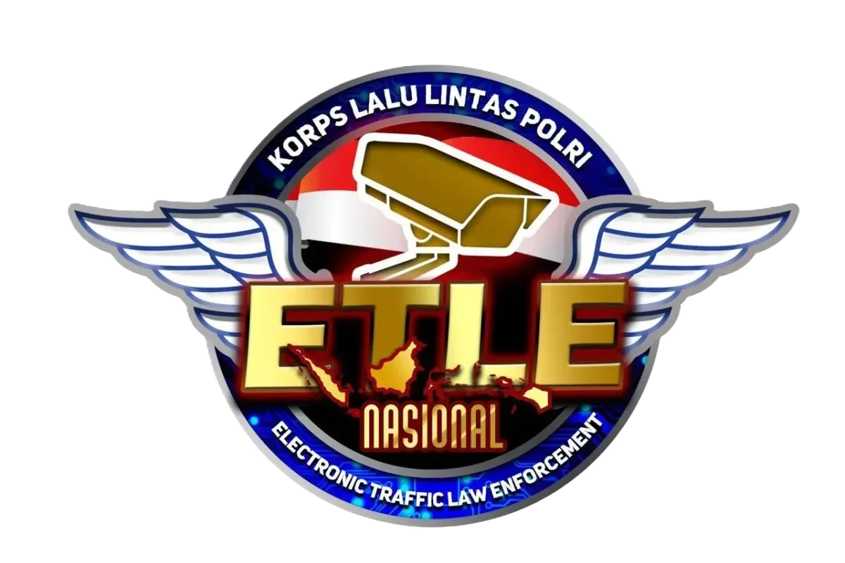 Logo ETLE Nasional Korlantas Polri, tilang elektronik untuk pelanggaran lalu lintas.