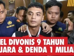Vonis Mengejutkan Vadel Badjideh: 9 Tahun Penjara dan Denda Rp1 Miliar, Ibu Sampai Pingsan di Ruang Sidang!