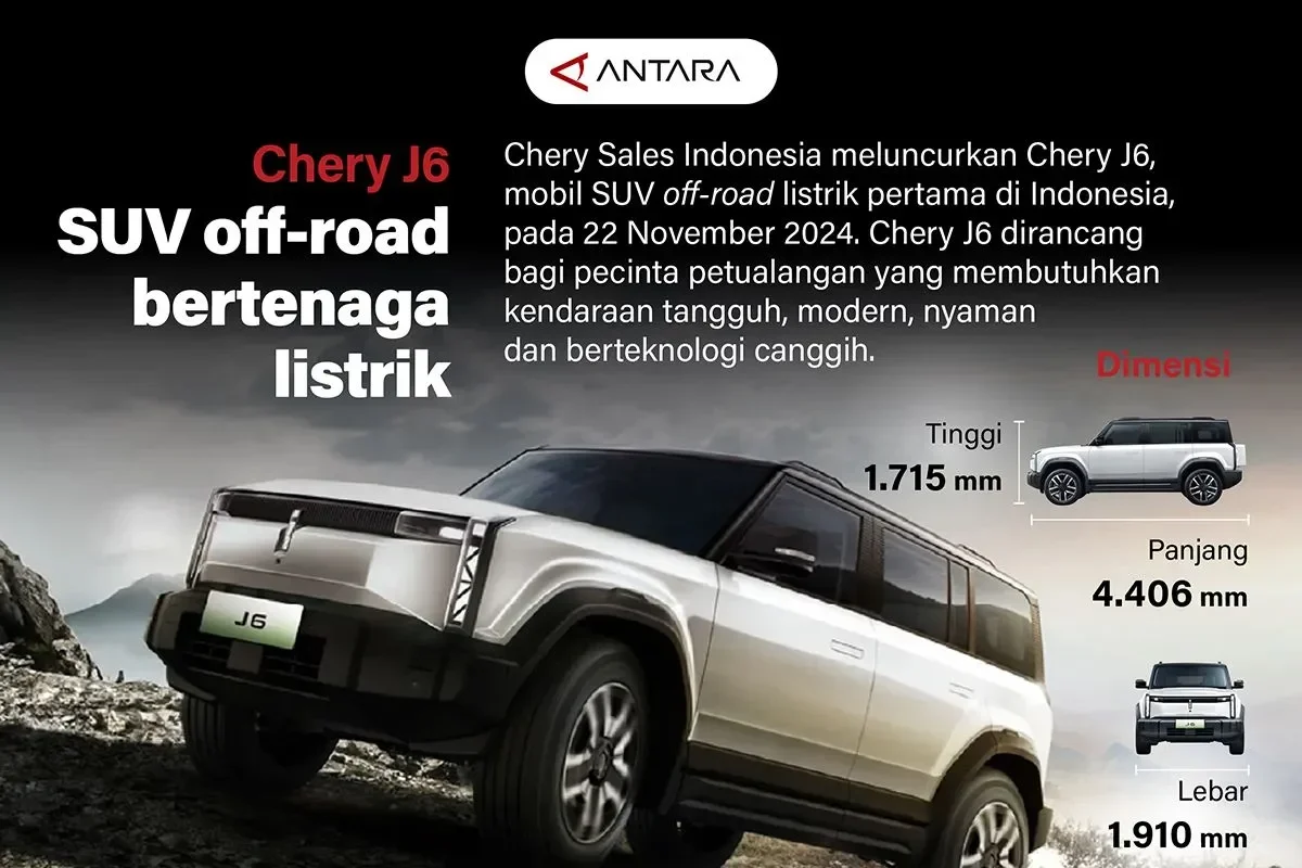 chery j6t siap guncang pasar suv listrik gagah dengan fitur mewah intip bocorannya portal berita terbaru