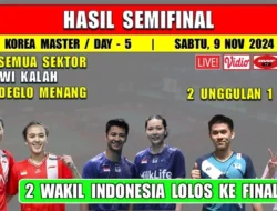Indonesia Menggila! 2 Wakil Tembus Semifinal Korea Masters 2025, Siap Ukir Sejarah Baru?