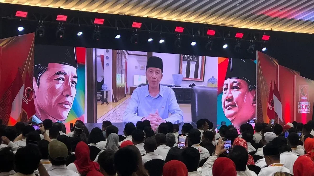 jokowi absen di kongres projo pesan video penuh harapan ada apa di balik ketidakhadirannya portal berita terbaru