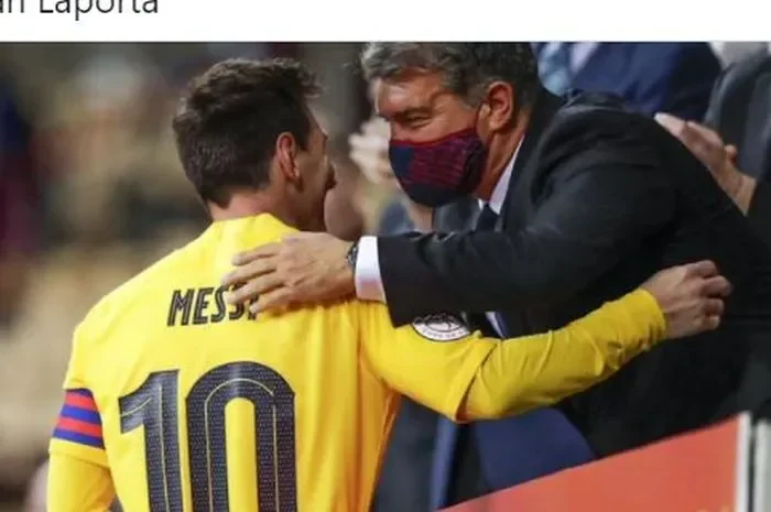 kode keras dari camp nou messi pulang laporta langsung buka suara soal reuni barcelona portal berita terbaru