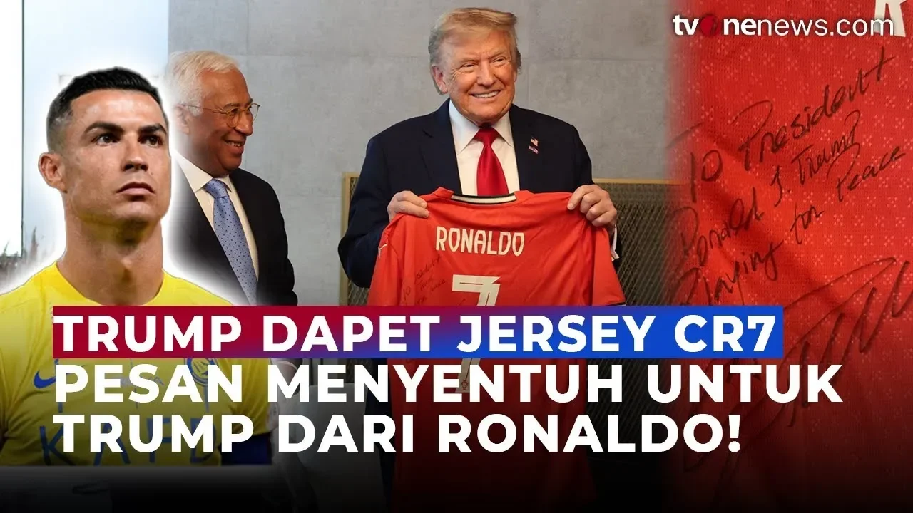 ronaldo bikin geger gedung putih pesan rahasia cr7 untuk donald trump ungkap misi perdamaian abadi portal berita terbaru
