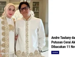 Terkuak! Andre Taulany & Erin Pisah Rumah Setahun, Putusan Cerai Tinggal Menghitung Hari