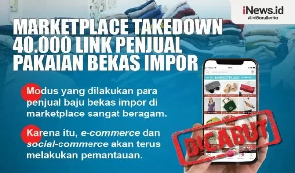 thrifting impor disikat habis shopee tokopedia tiktok kompak takedown jualan baju bekas ini alasannya portal berita terbaru