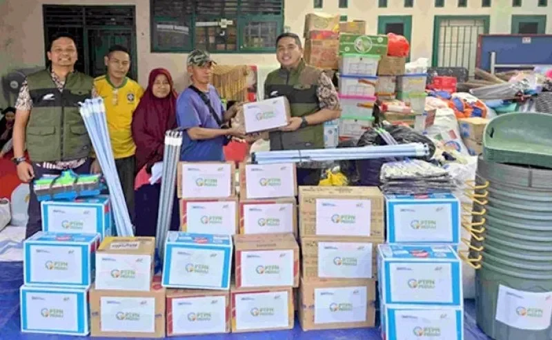 banjir deli serdang langkat bikin pilu ptpn i regional 1 gercep salurkan bantuan darurat portal berita terbaru