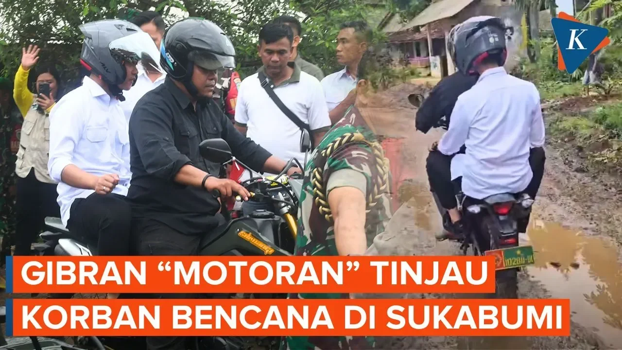 bukan mobil mewah gibran terobos banjir agam pakai motor trail ini alasan di balik aksi tak biasa wapres portal berita terbaru