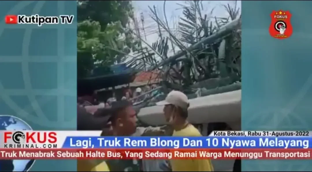 detik detik mencekam di tol cipularang rem blong truk fuso hantam 10 kendaraan 1 nyawa melayang tragis portal berita terbaru