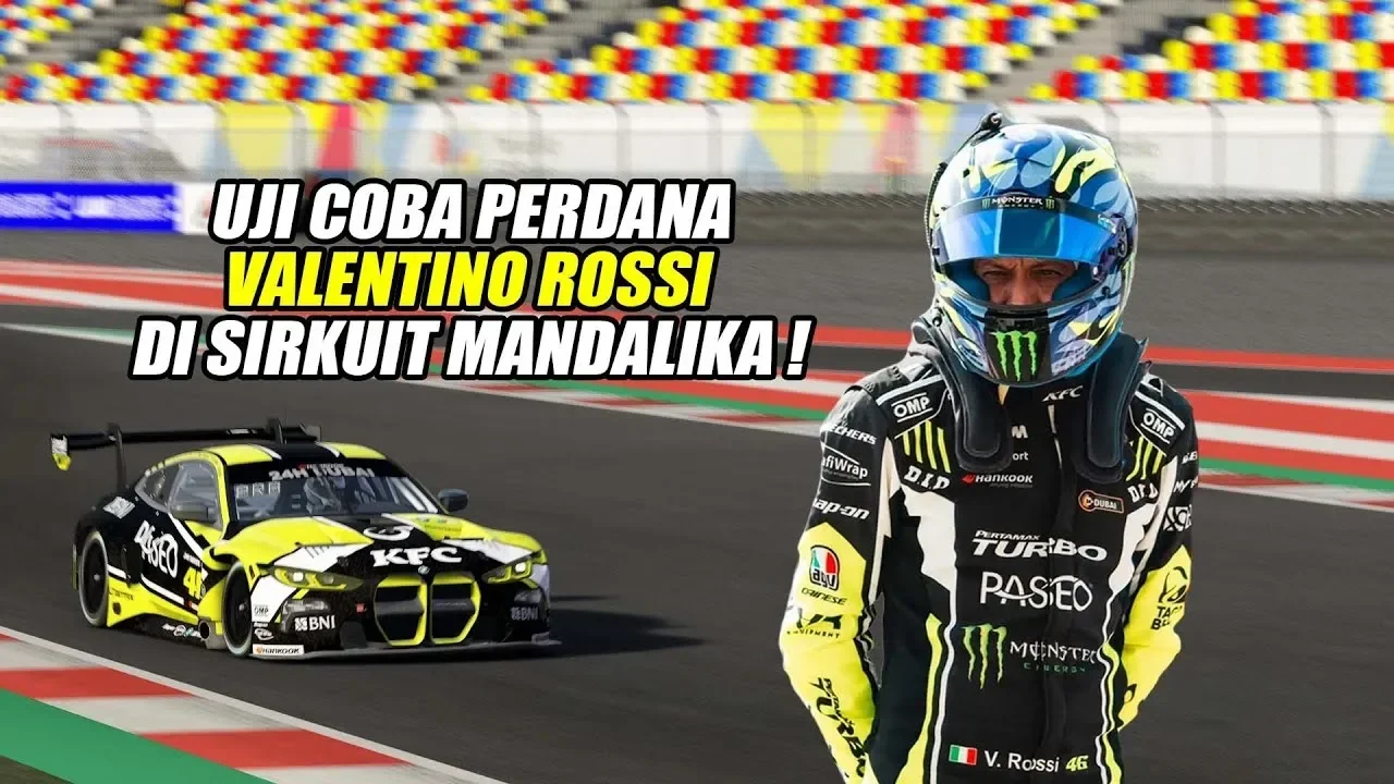 misteri terpecahkan valentino rossi akhirnya injak sirkuit mandalika tapi bukan untuk balapan motogp portal berita terbaru