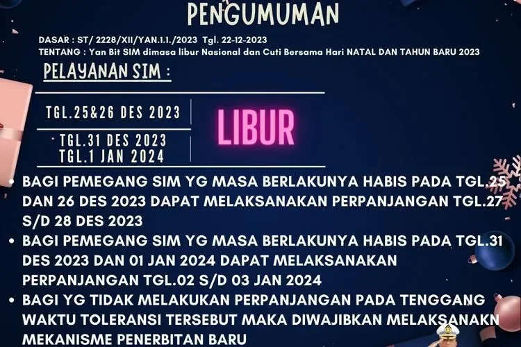 sim mati pas libur tahun baru 2026 jangan panik polisi punya solusi anti ribet portal berita terbaru